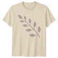 Minimalist Leaf Branch Design T-Shirt Minimalist Botanical Nature Birthday Gift