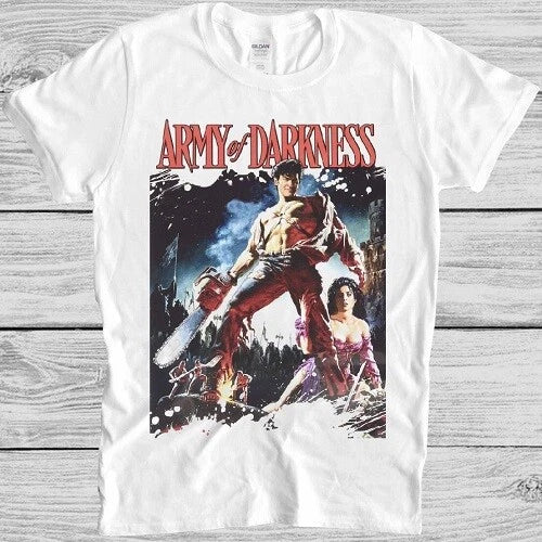 Army Of Darkness T Shirt Evil Dead Movie Cult 90s Vintage Cool Gift Tee M158