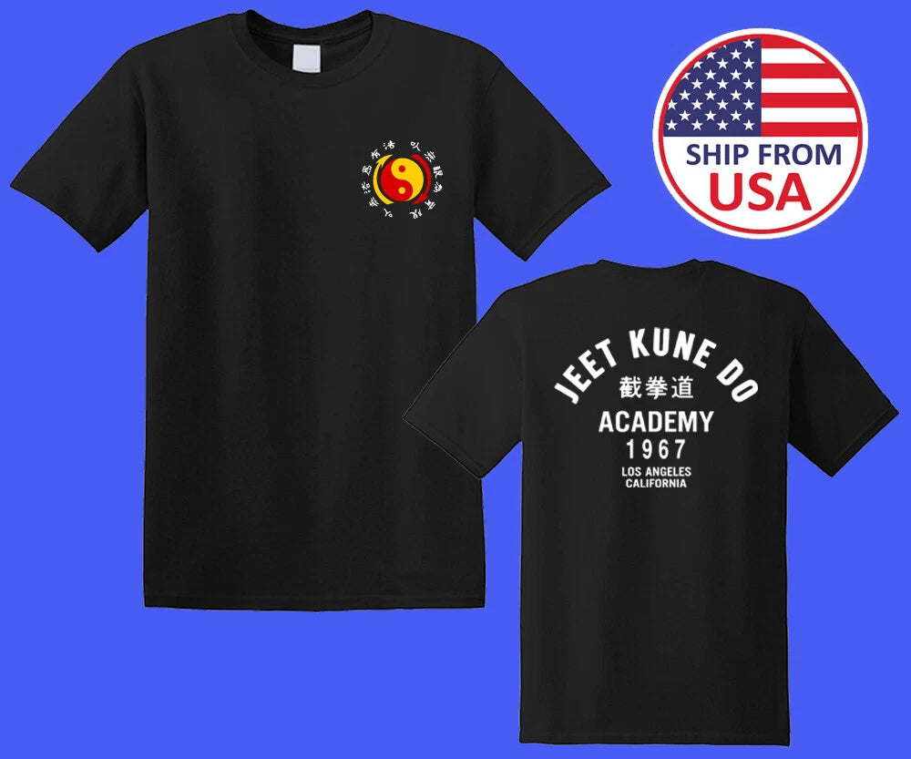 Jeet Kune Do Academy Men's Black Size S-5XL