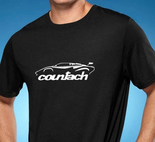Lamborghini Countach Exotic Car Design Tshirt NEW FREE SHIPPING