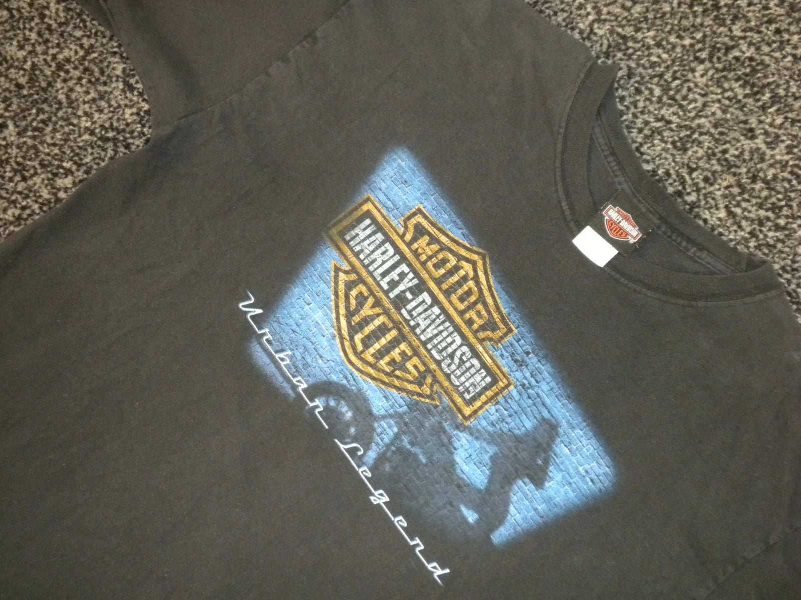 Harley-Davidson Urban Legend T-Shirt XL Black Maui Hawaii Biker Rally Cycle City