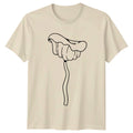 Minimalist Fungi Mushroom Art T-Shirt Fungi Plant Birthday Gift For Him And Her