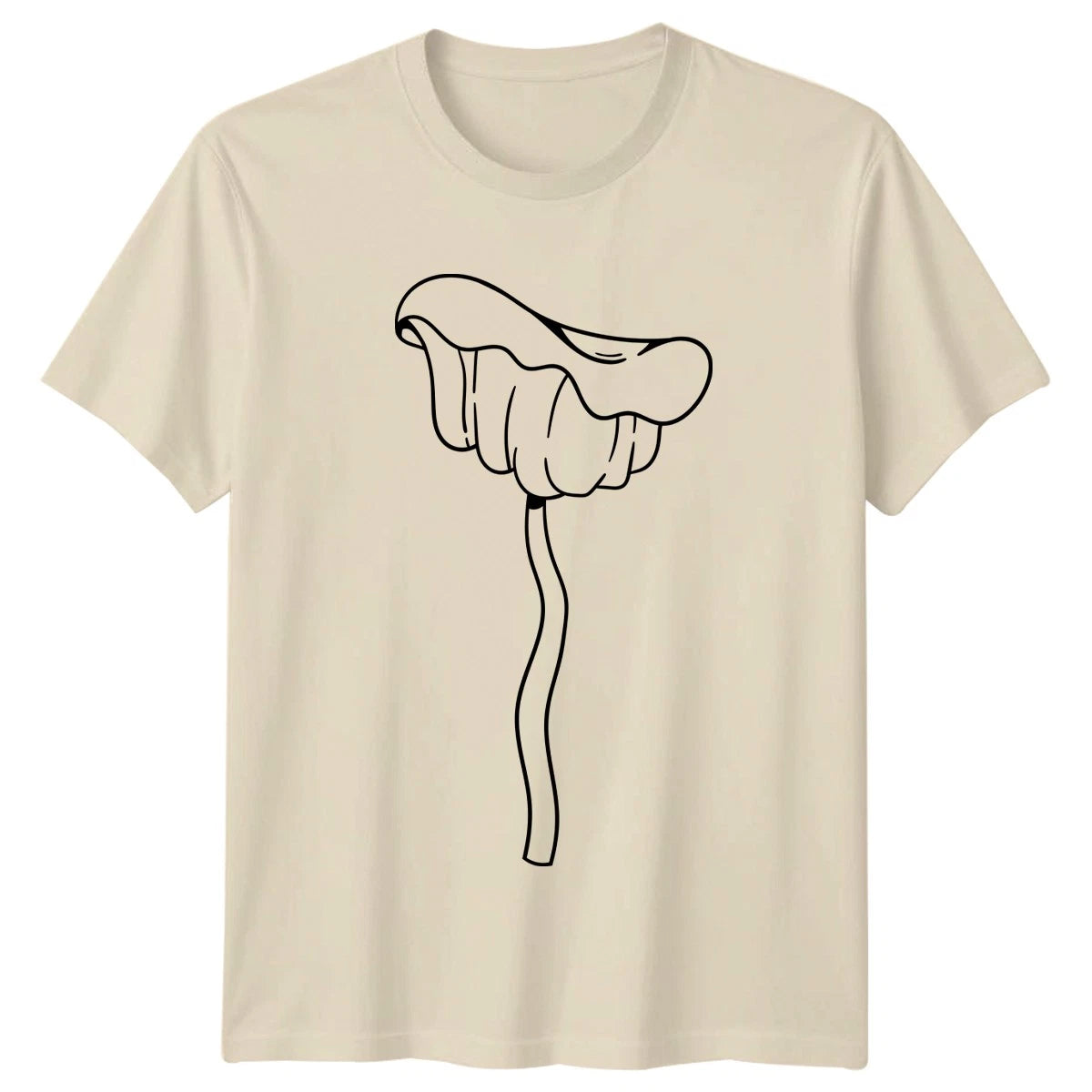 Minimalist Fungi Mushroom Art T-Shirt Fungi Plant Birthday Gift For Him And Her