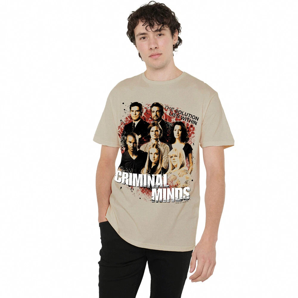 Criminal Minds Solution Lies Within T-Shirt S-2XL, Sand