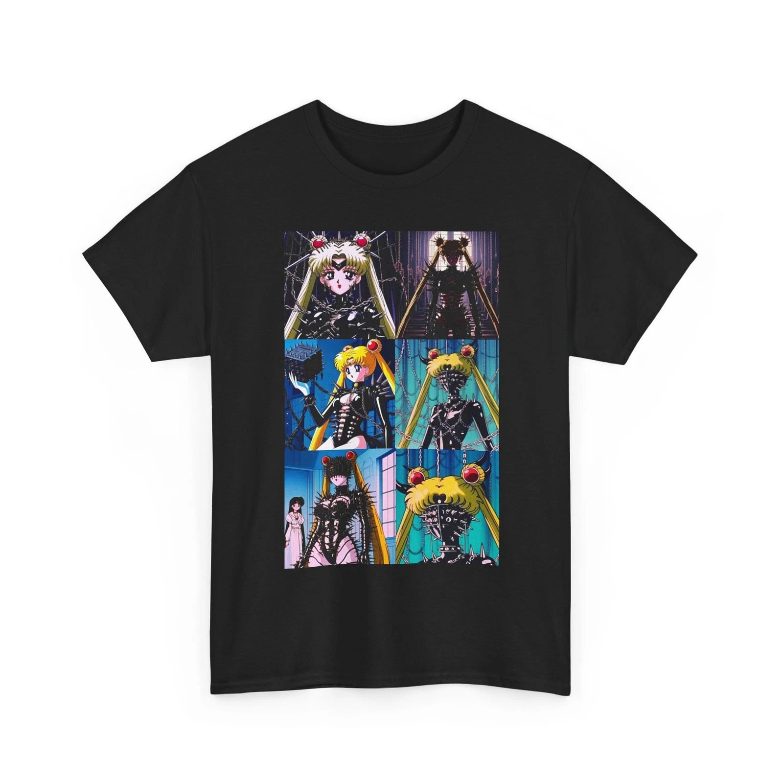 Dark Goth Sailor Moon T-Shirt Unisex Mens Womens Anime Punk Alt Streetwear Tee