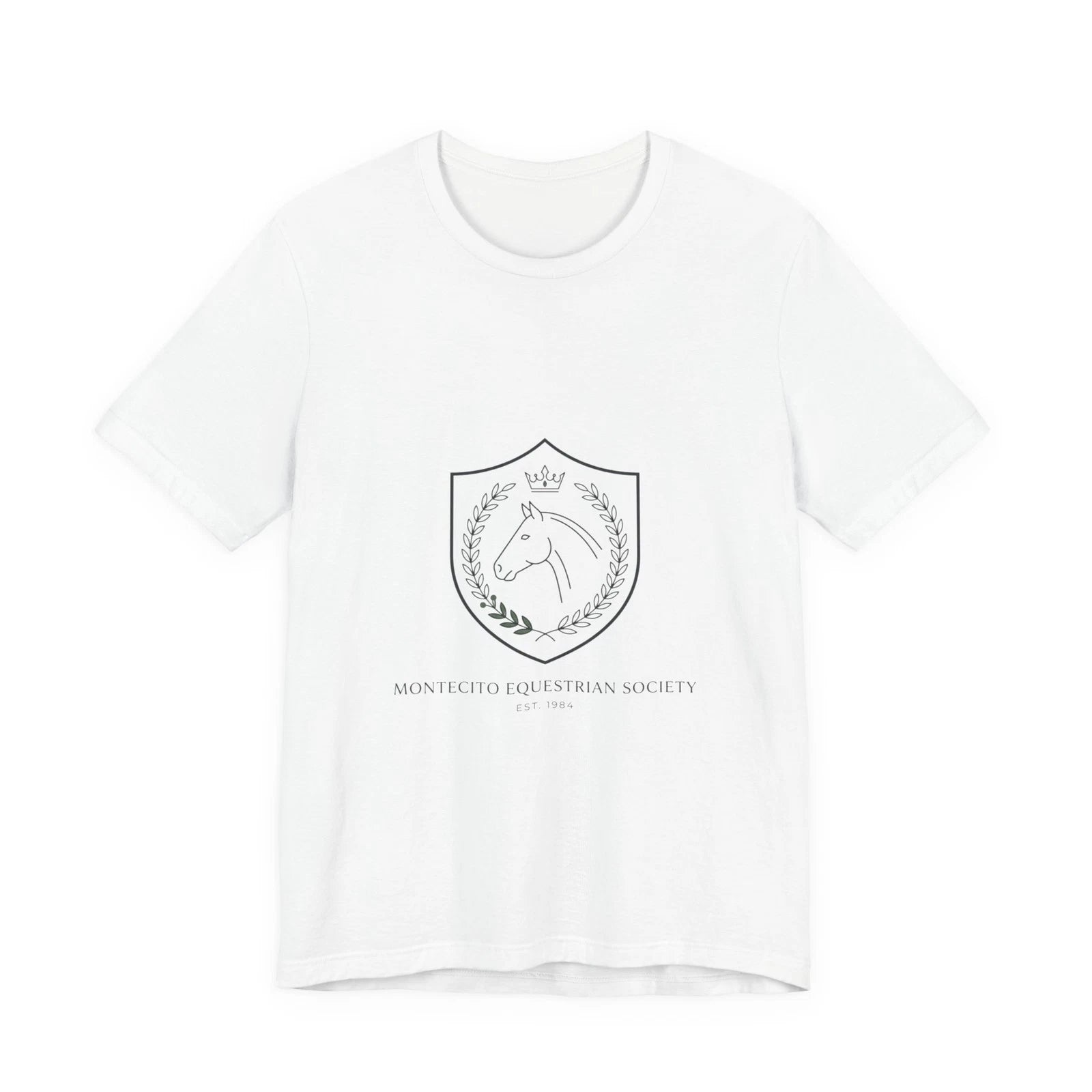 Equestrian Crest Tee | Old Money Minimalist, Monochrome Serif