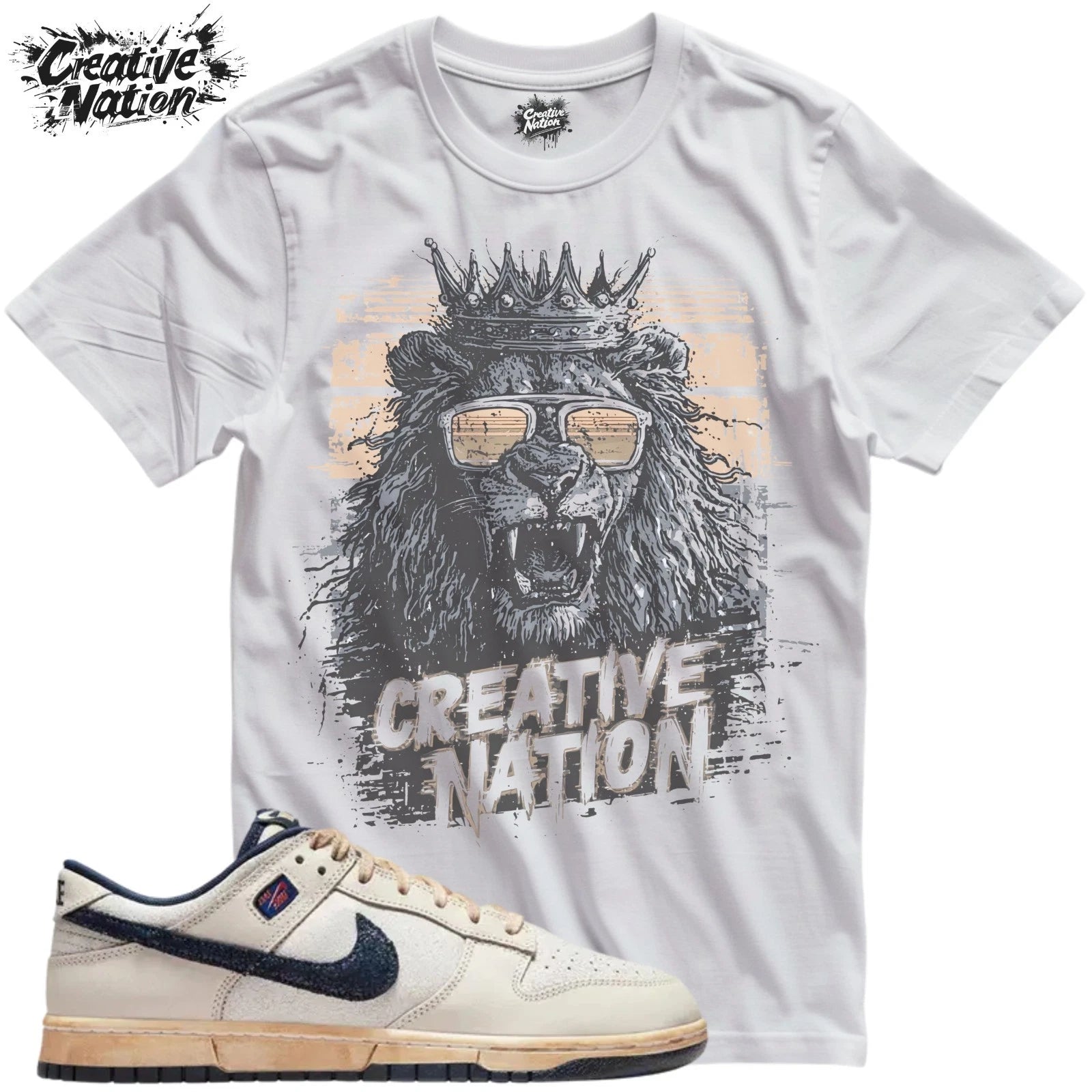 Shirt To Match Dunk Low Unisex Tee Sneaker Shirt Lion Shirt For Sneaker Tee
