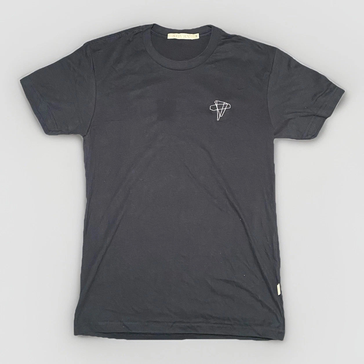 SOVRN Skateboards T-Shirt Charcoal Grey Mens Small S Minimalist Art Skate Tee