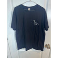 YesStyle Mens T-Shirt Embroidered Dinosaur Black XXL