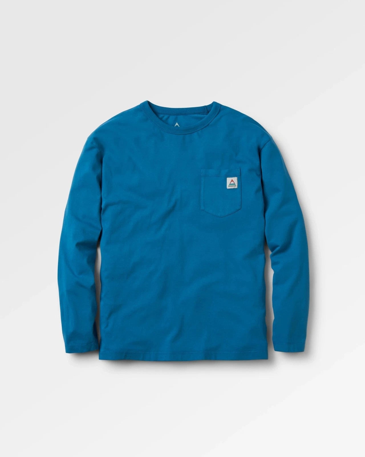 Passenger Mens Long sleeved T-shirt in Blue