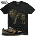 Shirt To Match Dunk Low Retro Camo Olive Unisex Tee Sneaker Shirt Lion Shirt