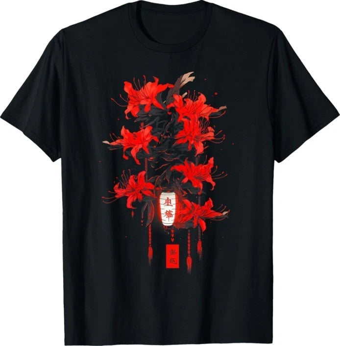 Red Spider Lily | Japan Japanese Aesthetic Manga Anime T-Shirt