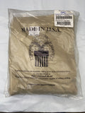 CREW NECK T-SHIRT TAN MILITARY  3-PACK COMBED COTTON MEDIUM