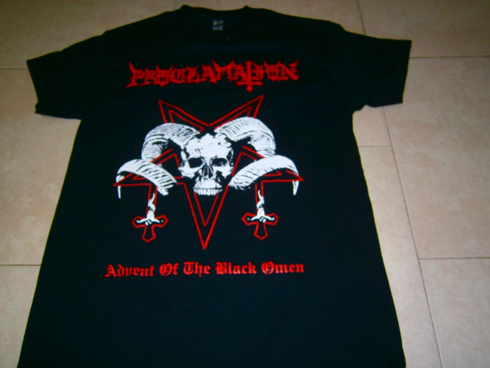 PROCLAMATION - Advent of the Black Omen. Large T-Shirt