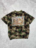 Vintage Tupac Shakur 2Pac Camo T-Shirt Rap Tee 90s Streetwear Rare Graphic