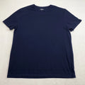 Goodfellow Mens T Shirt sz L Navy Short Sleeve Modern Basic Dark Academia