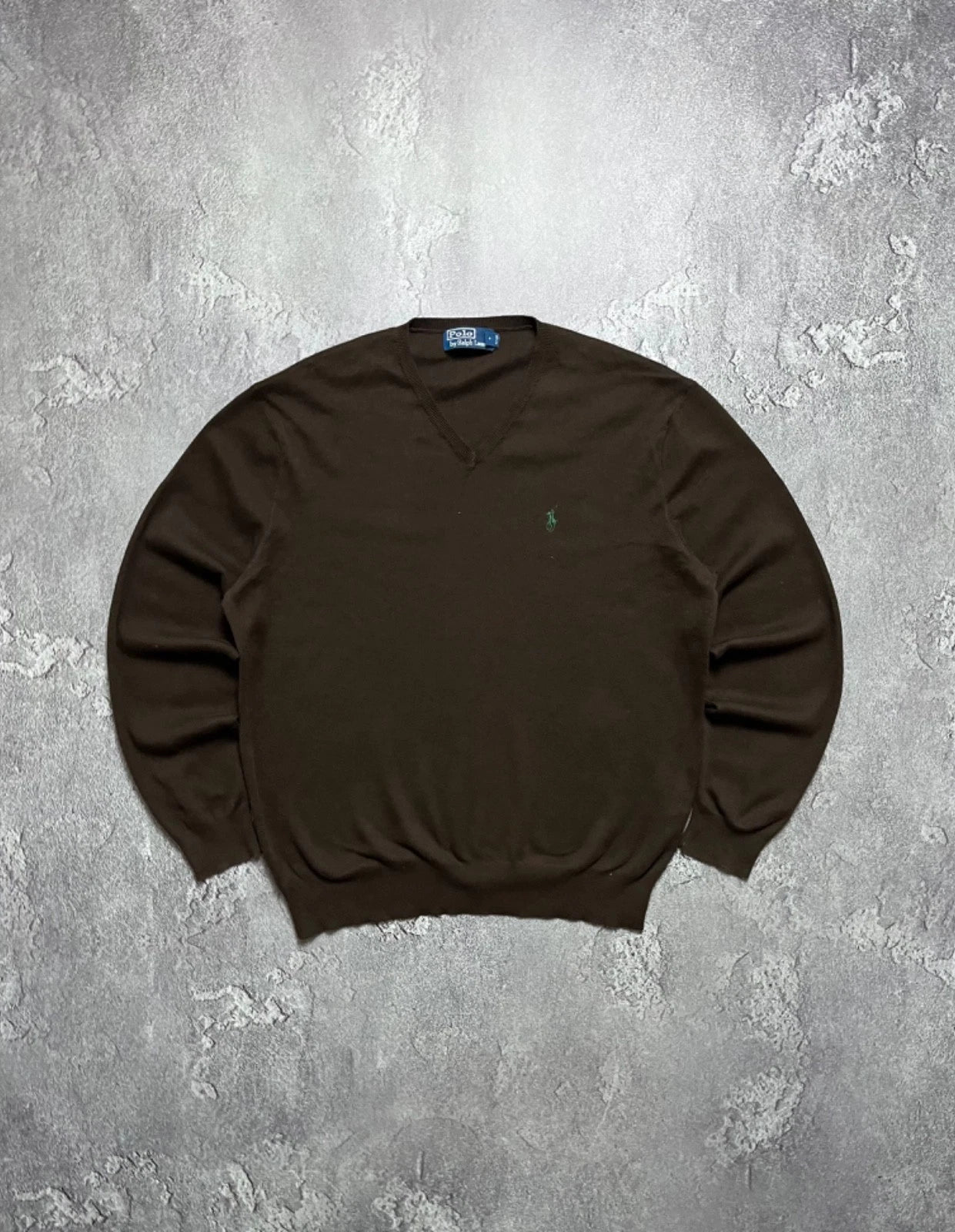90x Vintage Long Sleeve Polo Ralph Lauren Big Pony Mens L