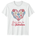 Love You To The Shoreline Womens T-Shirt Summer Aesthetic Beach Gift For Her