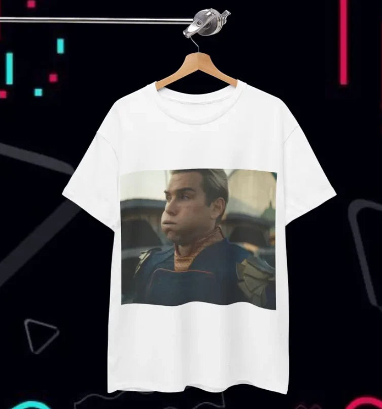 Homelander Meme Tee | Funny Chubby Cheeks Face | TikTok meme