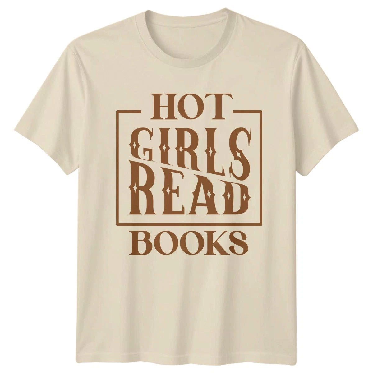 Hot Girls Read Books Womens T-Shirt Book Club Aesthetic Reading Gift For Her
