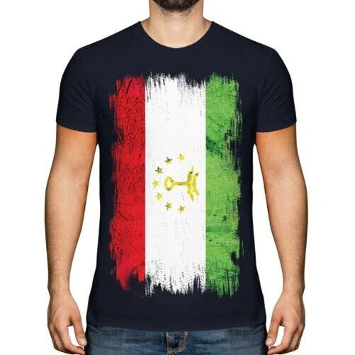 Tajikistan Grunge Flag Men T-Shirt Tojikistan Somoni Gift Shirt