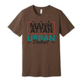 Manhattan Urban District Graphic Unisex T Shirt With Red Frame And Teal Urban Te