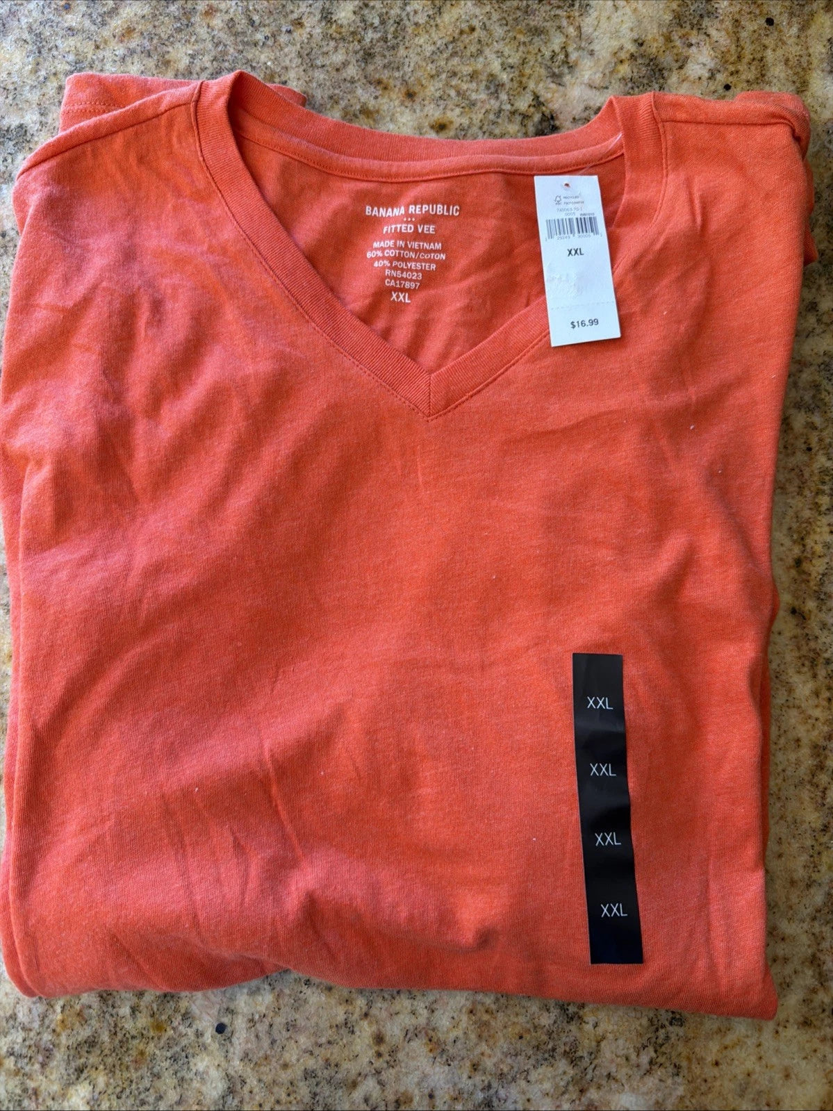 Banana Republic Mens Short Sleeve V Neck T Shirt XXL NWT