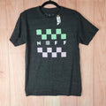 Neff T Shirt Mens Small Heathered Cotton Checkered Graphic Print Casual