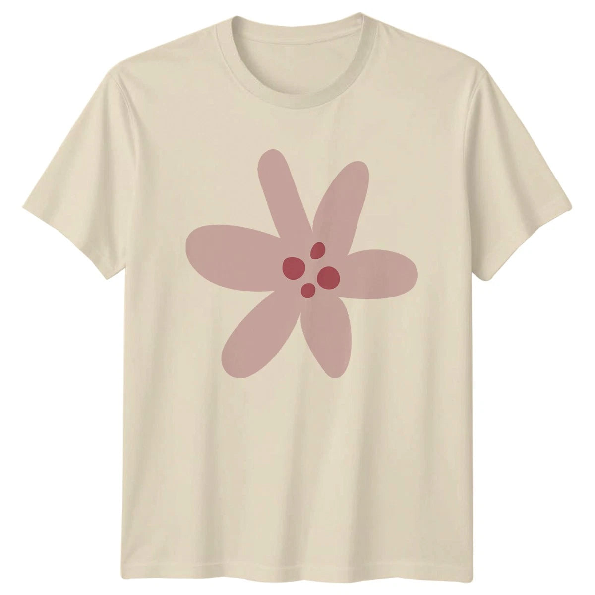 Pink Minimalist Flower Design T-Shirt Minimalist Flower Floral Birthday