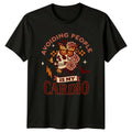 Avoiding People Is My Cardio T-Shirt Dark Aesthetic Gift For Him And Her