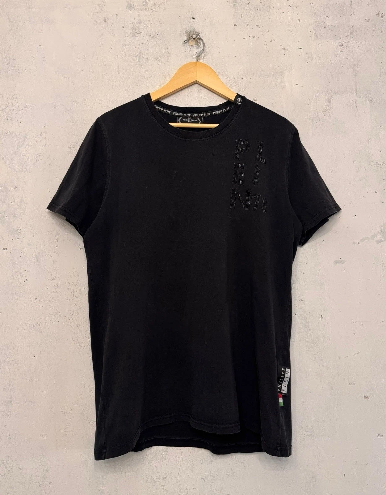 Philipp Plein Rhinestones Platinum Cut T-shirt Size XL