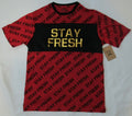 Men's Stay Fresh Fashion T-Shirt, Brooklyn Laundry, M & L, Gold Foil Letters NWT