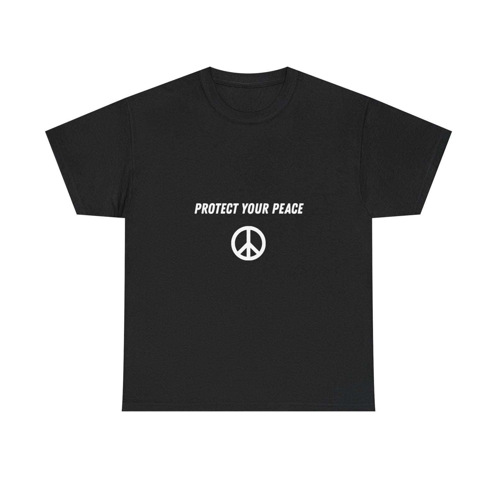 Protect Your Peace Peace Sign T-Shirt | Minimalist Mental Health Tee