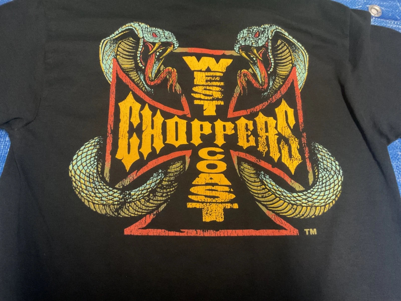 West Coast Choppers Doubke Cobra T Shirt BNWOT Size small/ Large
