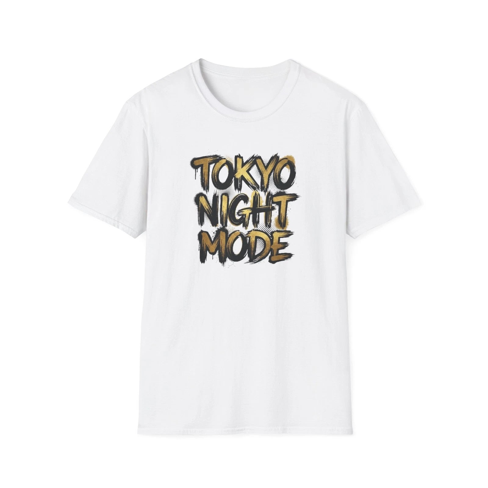 Tokyo Night Mode T-Shirt Japanese Streetwear Neon Graffiti Cyberpunk Graphic Tee