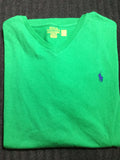 NEW Polo Ralph Lauren Men's XL Green Classic Fit T-Shirt  V neck  NWOT