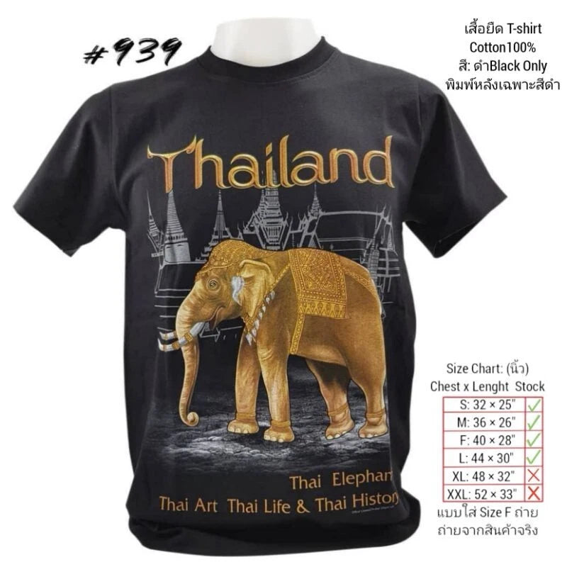 Modern Thailand graphic T-Shirt Black in color