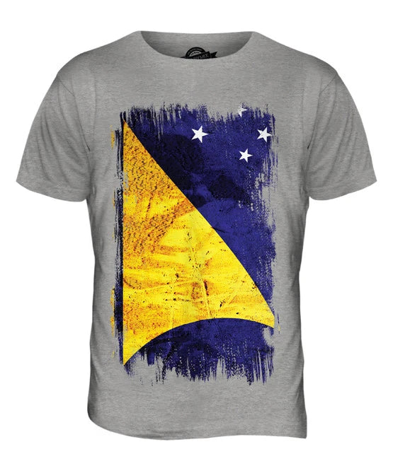 TOKELAU GRUNGE FLAG MENS T-SHIRT TEE TOP FOOTBALL GIFT SHIRT CLOTHING JERSEY