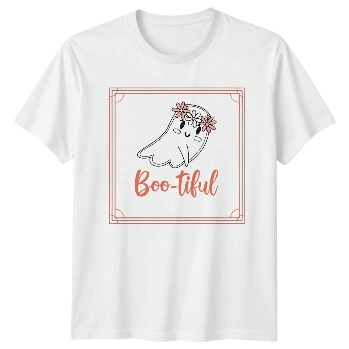 Bootiful Womens T-Shirt Cute Ghost Halloween Halloween Gift For Her