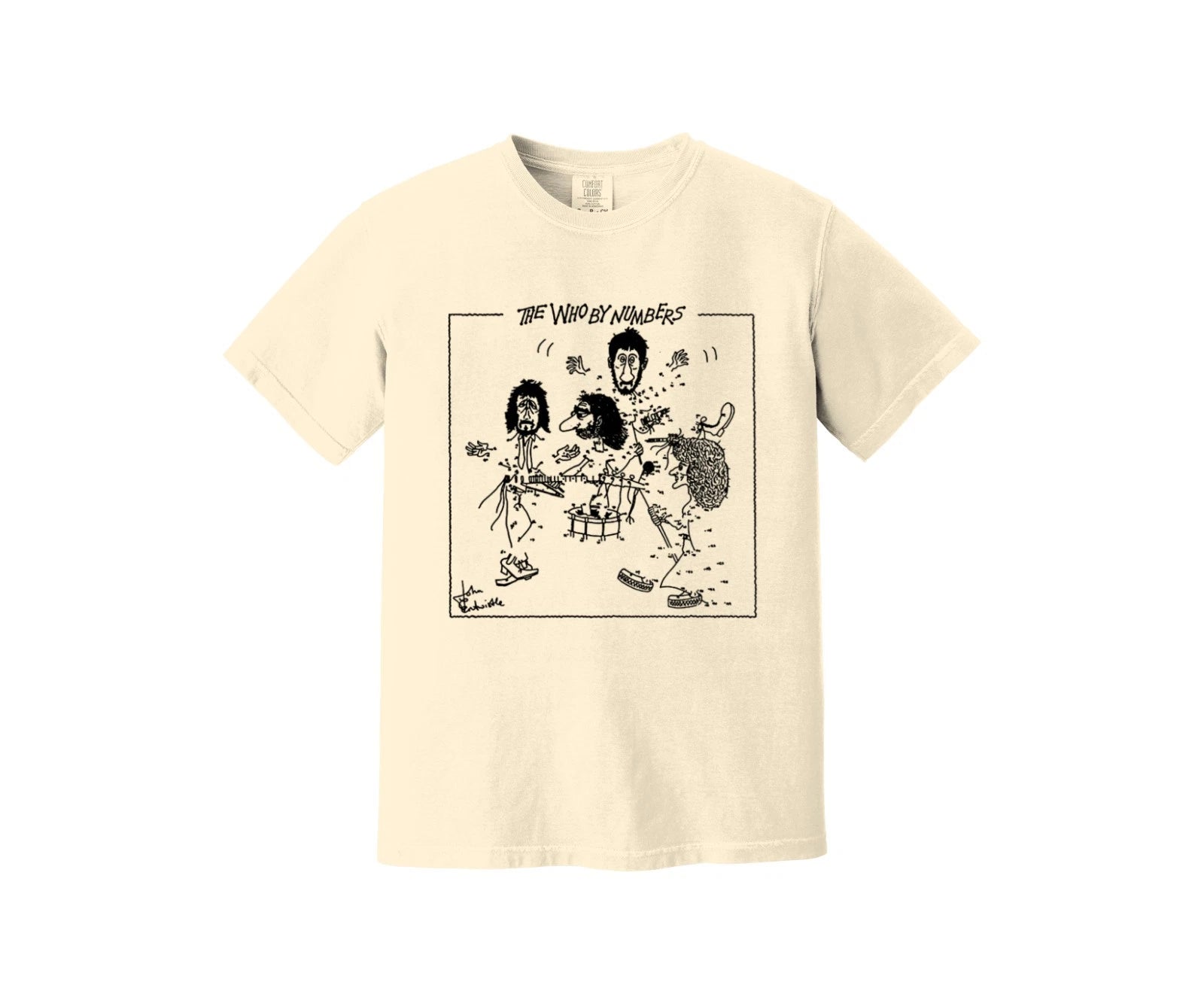 The Who Heavyweight T Shirt - By Numbers Album Art, My Generation, Baba O’Riley