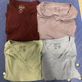 Fresh Clean Threads Men's Short Sleeve V-Neck Tee SHIRT Lot Of 4 Multi XL Comfy