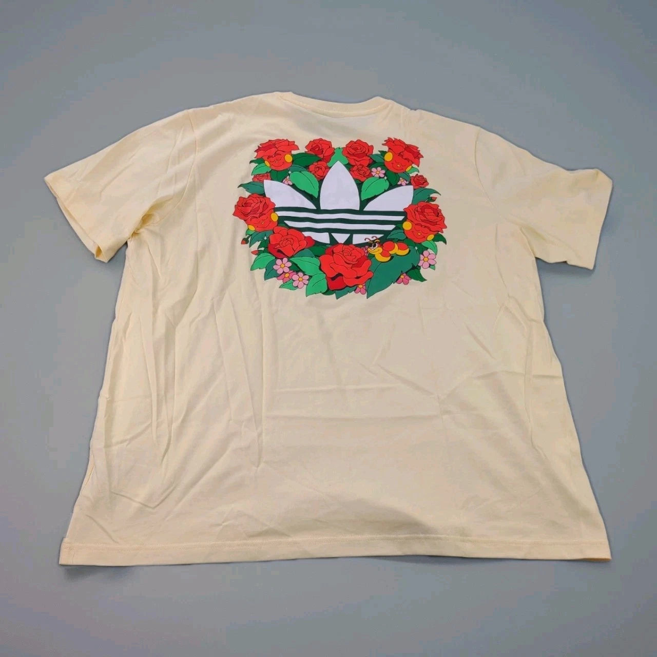 Adidas Men's Originals T-Shirt In Warm Vanilla Color # JD0711 Size XL