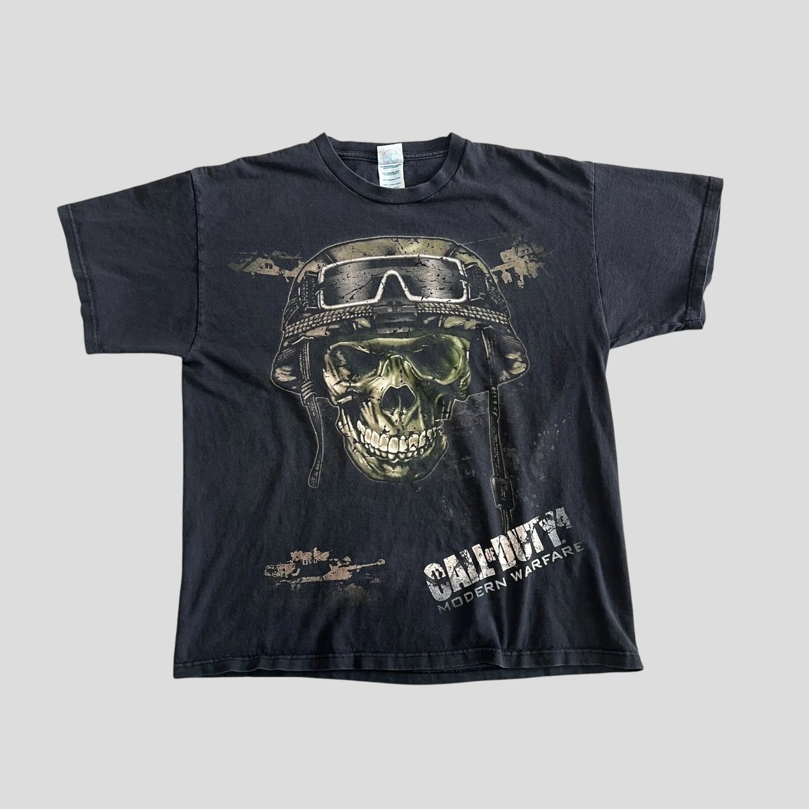 Call Of Duty Modern Warfare T Shirt 2007 Game Tee Black L