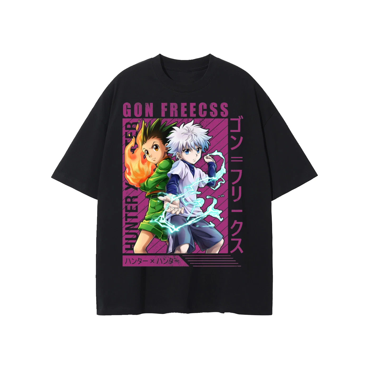 Hunter x Hunter Gon and Killua T-Shirt Manga  Anime HxH Graphic Tee All Size