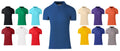 Men's Pure Cotton Plain Top Short Sleeve Polo Tee T-shirt