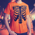 Rib Cage Body Skeleton Halloween Cool Awesome Funny Mens Crew Neck Tee T-Shirt