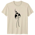 Boho Mushroom Cow Print Aesthetic T-Shirt Mushroom Birthday Gift For Him And Her