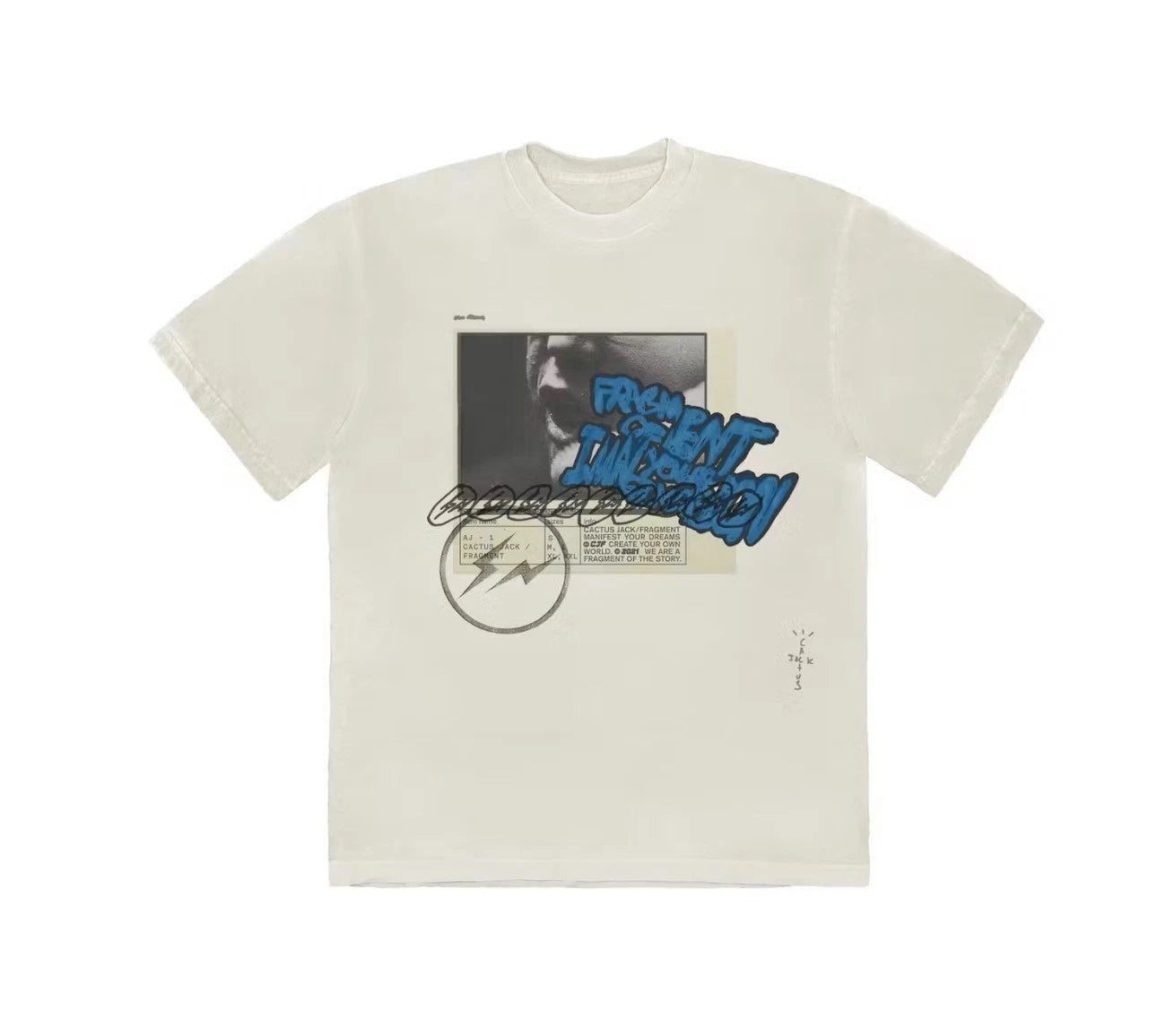 Travis Scott Cactus Jack For Fragment Manifest T-shirt SS21 Men's Sizes S-XXL