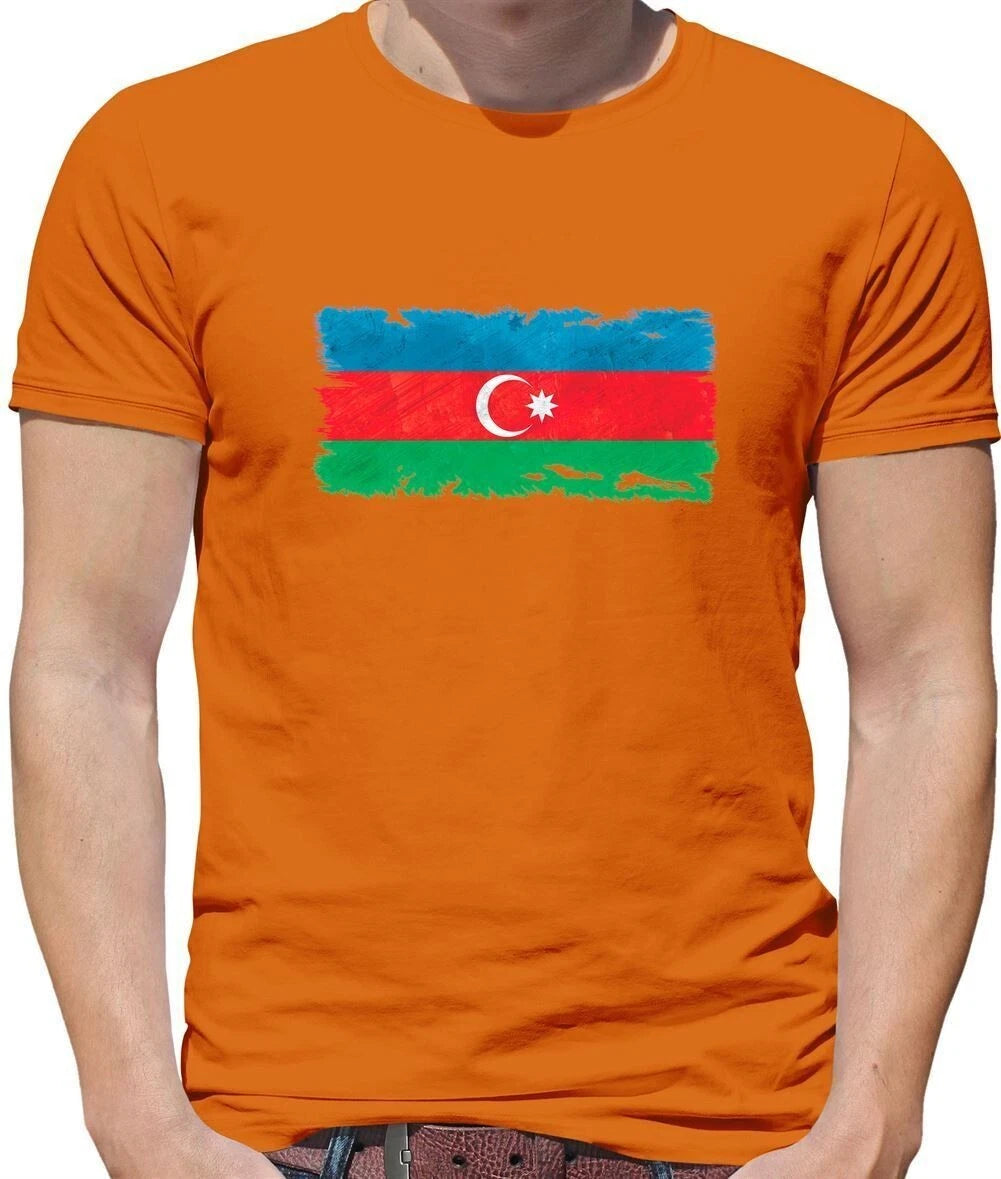 Azerbaïdjan Drapeau Grunge - T-Shirt - Azerbaijani Pays Baku Drapeaux