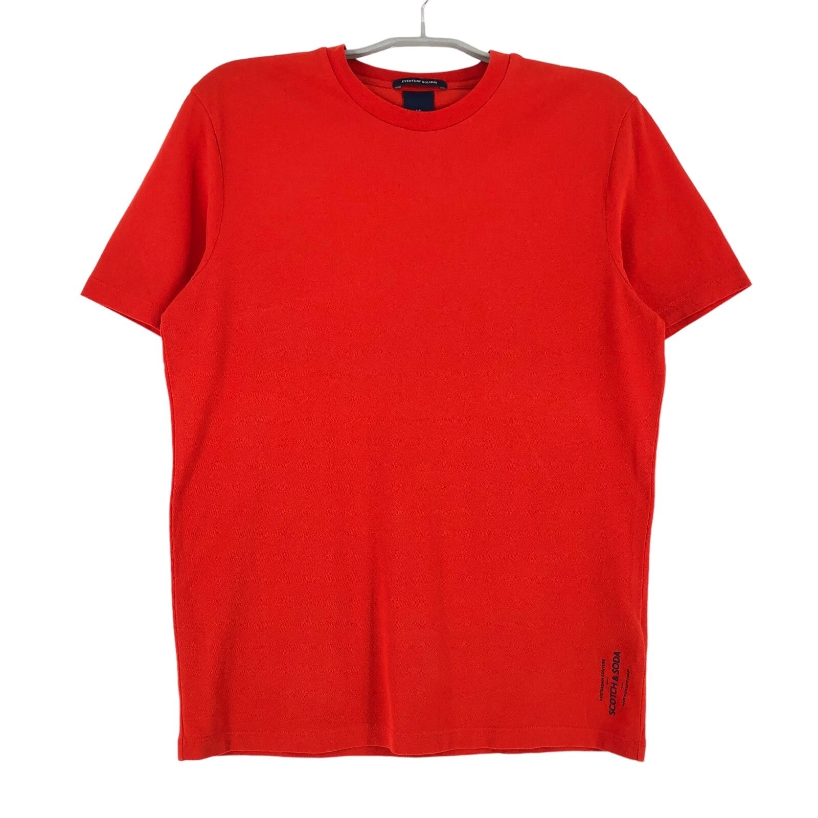 SCOTCH & SODA Round Neck Red T-Shirt Men Size M